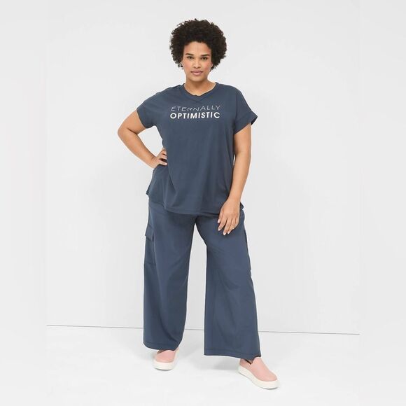 Livi LIVI Stretch Woven Wide Leg Pant plus size - Picture 1 of 12